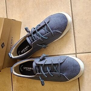 NIB Sperry Womens size 10, Crest Hemp Blue shoes